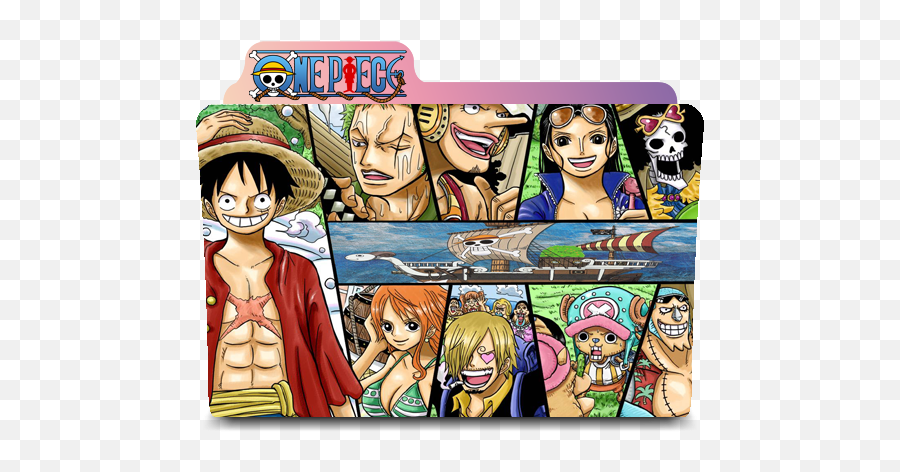 Anime Folder Png 5 Image One Piece One Piece Folder Icon Free Transparent Png Images Pngaaa Com