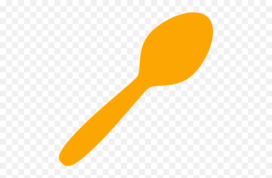 Orange Spoon Icon - Spoon Color Icon Png,Spoon Icon Png