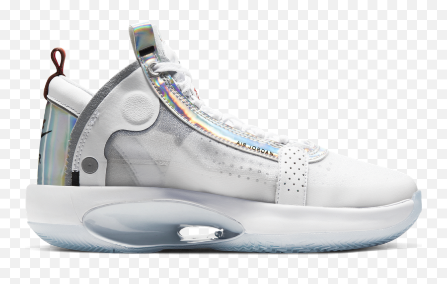 Air Jordan Xxxiv Big Kidsu0027 Basketball Shoe Gs U0027whitesilveru0027 - Round Toe Png,Air Jordan Icon