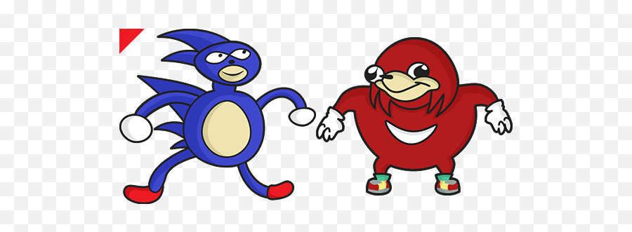 Sanic U0026 Ugandan Knuckles Cursor U2013 Custom Browser - Minecraft Pixel Art Meme Png,Sanic Png