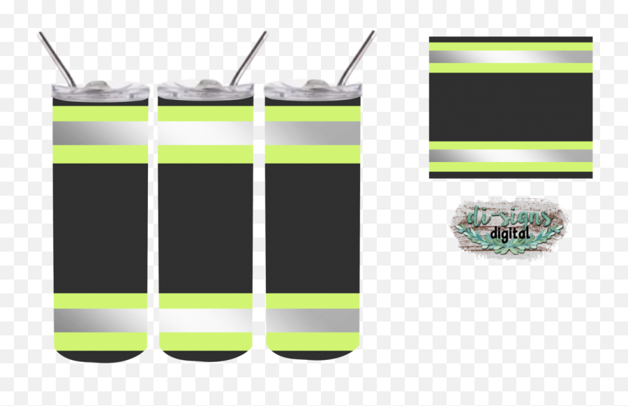 Bunker Gear Dark Grey Neon Yellow - La Dodgers Sublimation Tumbler Png,Neon Icon Straws