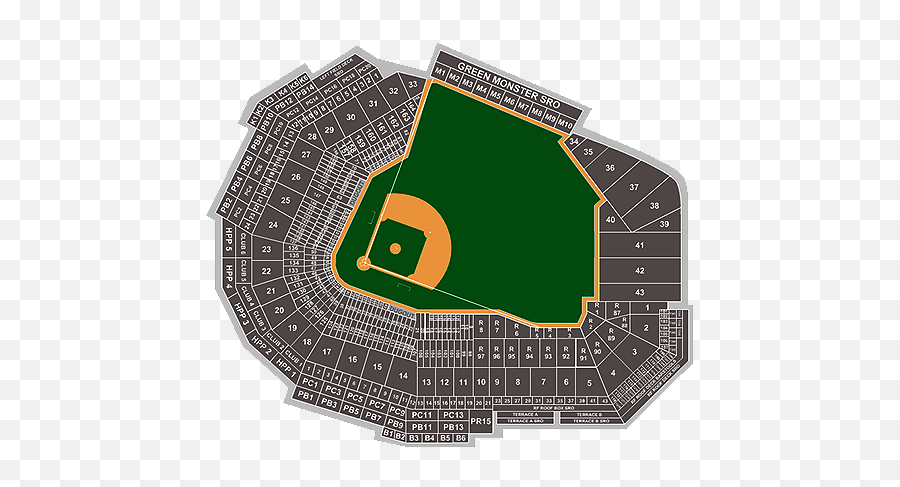 Fenway Park - Fenway Park Seating Chart Ticketmaster Png,Red Sox Icon