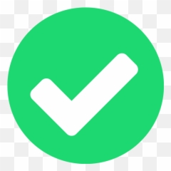 Green Rounded Bg Tick Check Icon Png - Right Arrow Png
