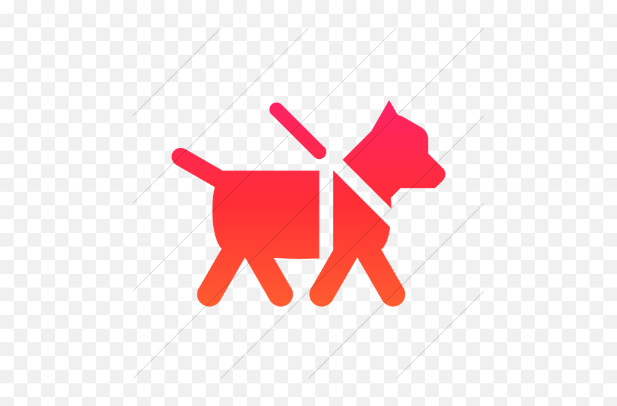 Iconsetc Simple Ios Orange Gradient Foundation 3 Guide Dog Png Icon