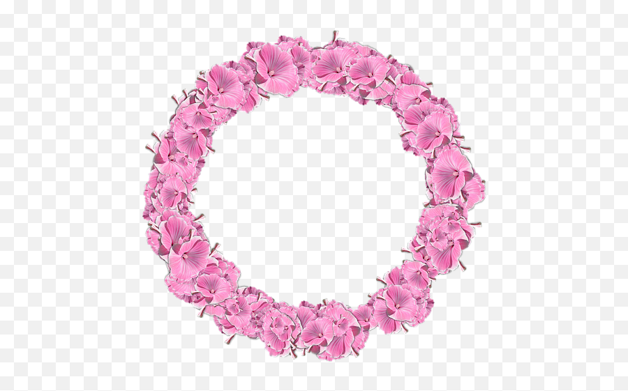 Flowers Circle Decor - Free Photo On Pixabay Round Flower Frame Png,Flower Circle Png