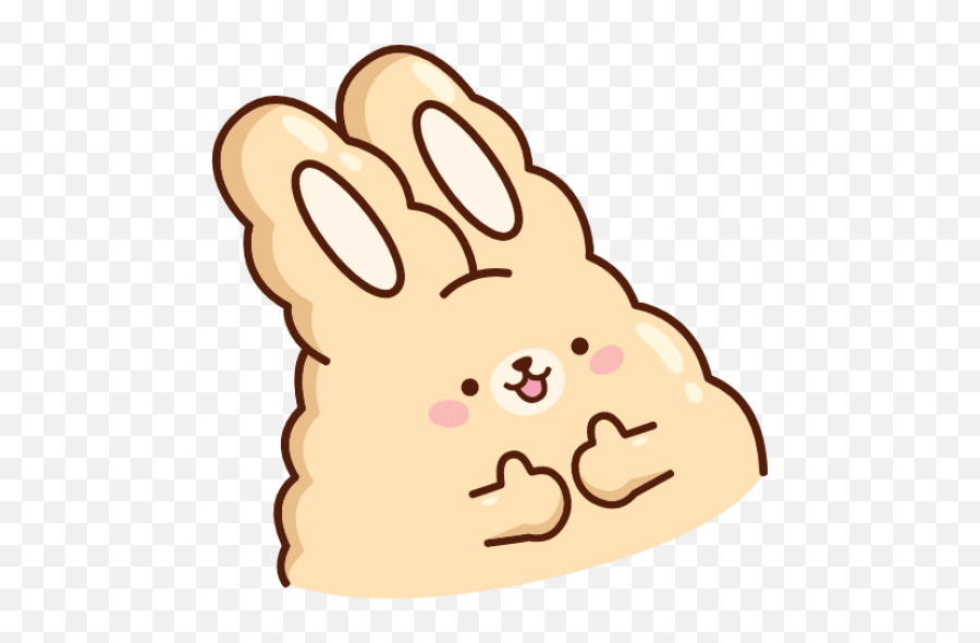 Sticker Maker - Cute Rabbit Sticker Cute Png,Kawaii Bunny Icon