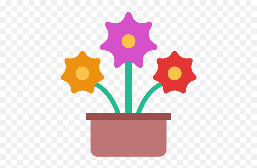 Flower Pot Flowers Free Icon - Iconiconscom Decorative Png,Flower Pot Icon