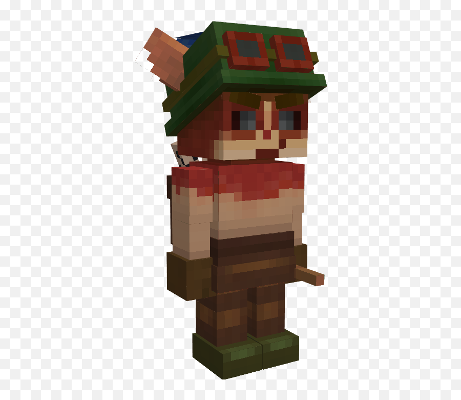 Captain Freemo - Minecraft Models Fictional Character Png,Lil Devil Teemo Icon