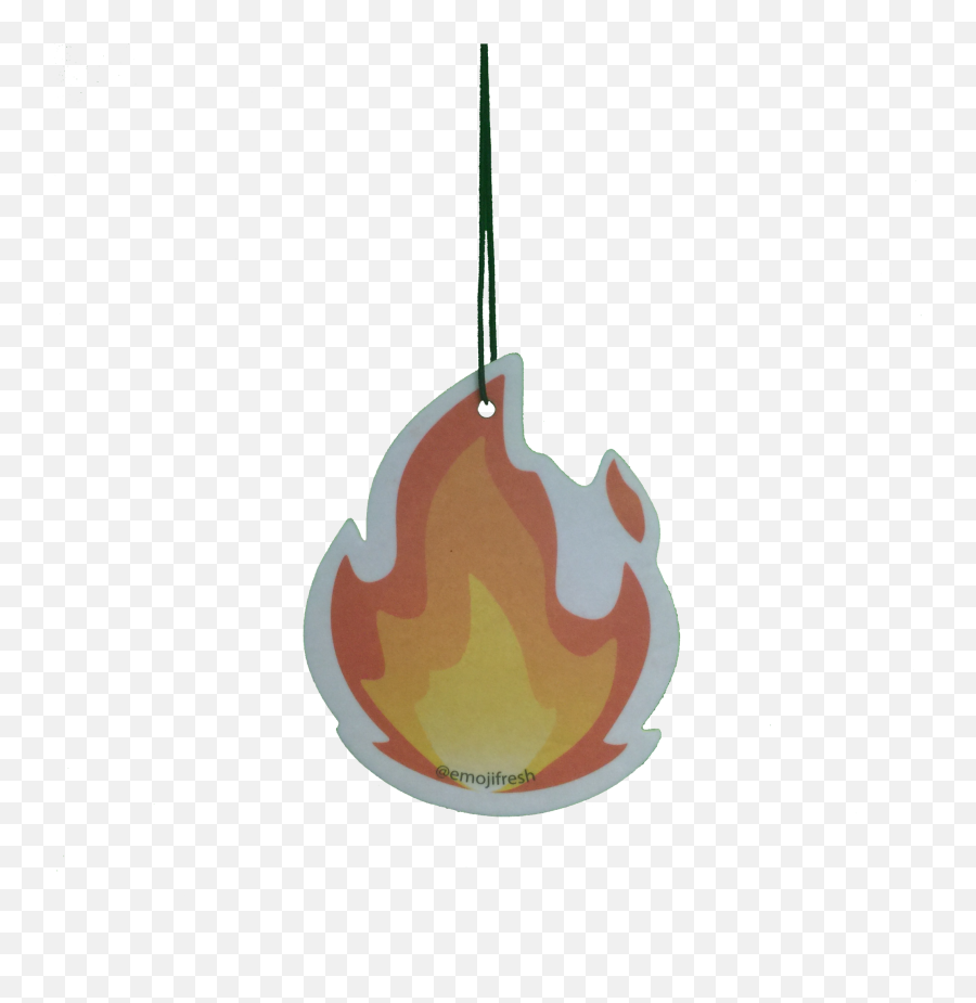 Download Hd Fire Emoji Car Air Freshener - Flame Transparent Car Air Freshener Transparent Png,Fire Flame Png