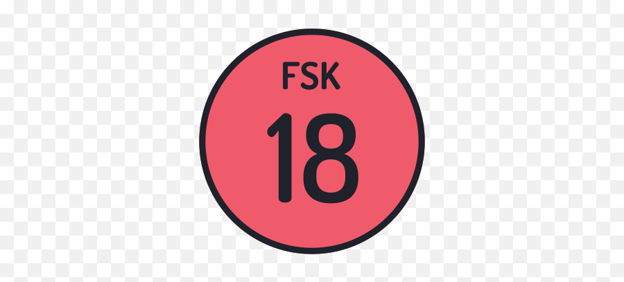 Fsk 18 Icon In Color Hand Drawn Style - Dot Png,Free Hand Drawn Icon