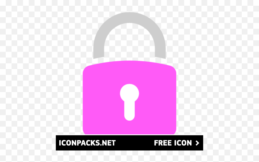 Free Pink Padlock Icon Symbol Png Svg Download - Language,White Lock Icon
