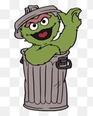 Black And White Oscar The Grouch - Oscar The Grouch Drawing Easy Png,Oscar The Grouch Png