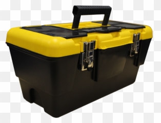 Wonderbin 19u2033 Single Tool Box Black And Yellow In Colour - Toolbox Png,Tool Box Png