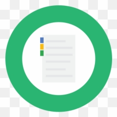 Green Note Notepad Icon - Circle png