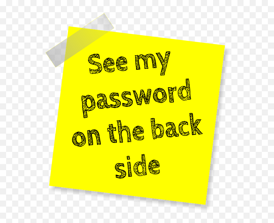 Password Reminder Post Note - Free Image On Pixabay Poster Png,Post It Note Png