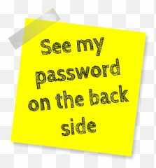 Password Reminder Post Note - Free image on Pixabay Poster png