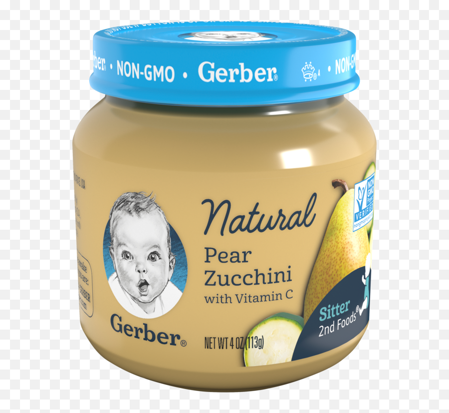 Natural 2nd Foods Gerber - Banana Gerber Baby Food Png,Zucchini Png