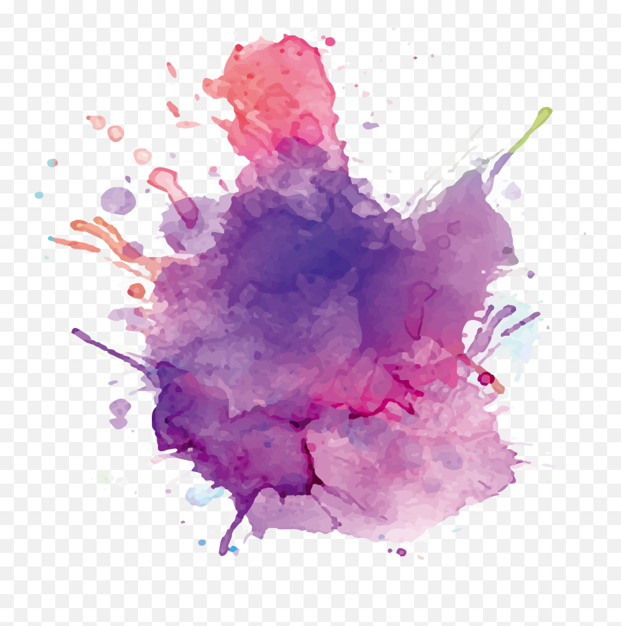 Paper Watercolor Painting Ink Purple Png