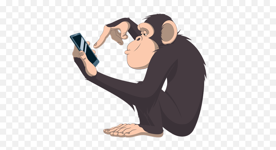 Chimp Drawing Profile Picture - Smartphone Monkey Png,Chimp Png