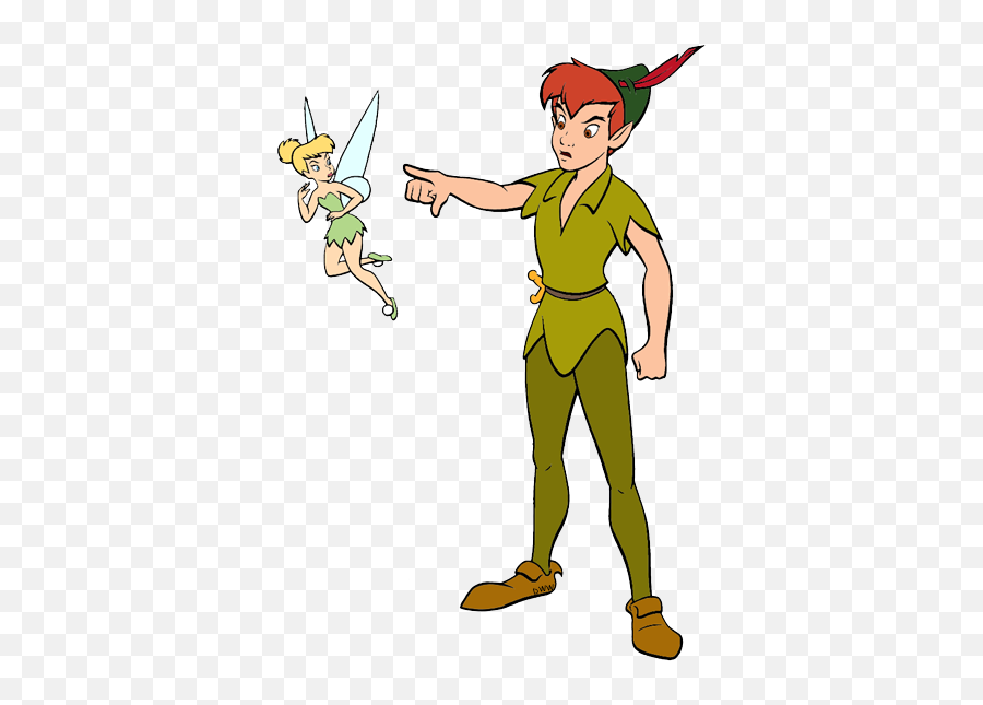 Peter Pan U0026 Tinker Bell Clip Art Disney Galore - Peter Pan And Tinkerbell Draw Png,Tinkerbell Png