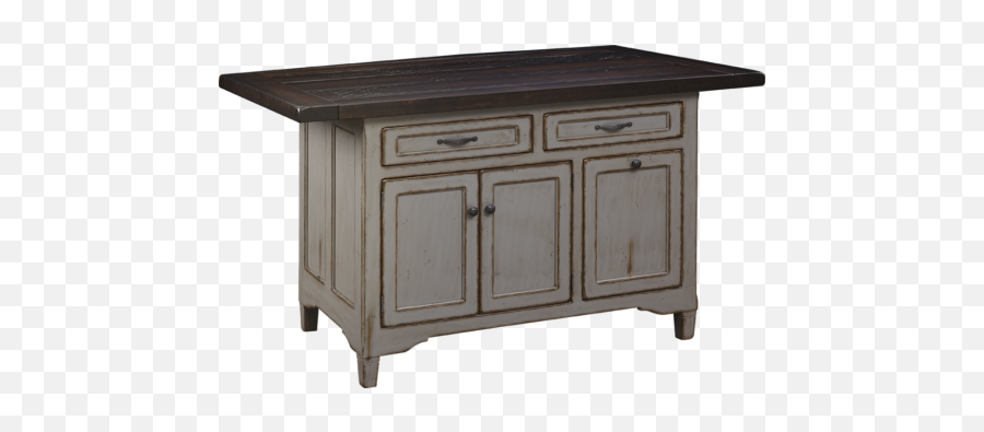 Lexington Island Base And Rough Sawn Top With Bread Board - Amish Kitchen Island Png,Island Transparent