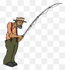 Cartoon Fisherman Transparent Png - Cartoon Fisherman Transparent Background,Fisherman Png