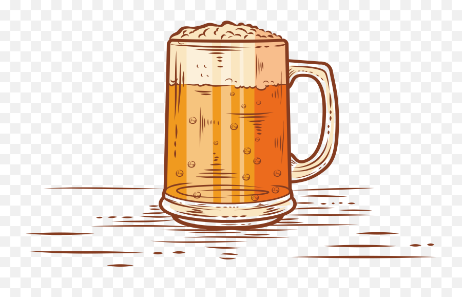 Beer Cup - Hand Drawn Beer Mug Free Png,Beer Mug Png