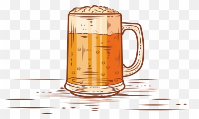Beer Cup - Hand Drawn Beer Mug Free Png,Beer Mug Png