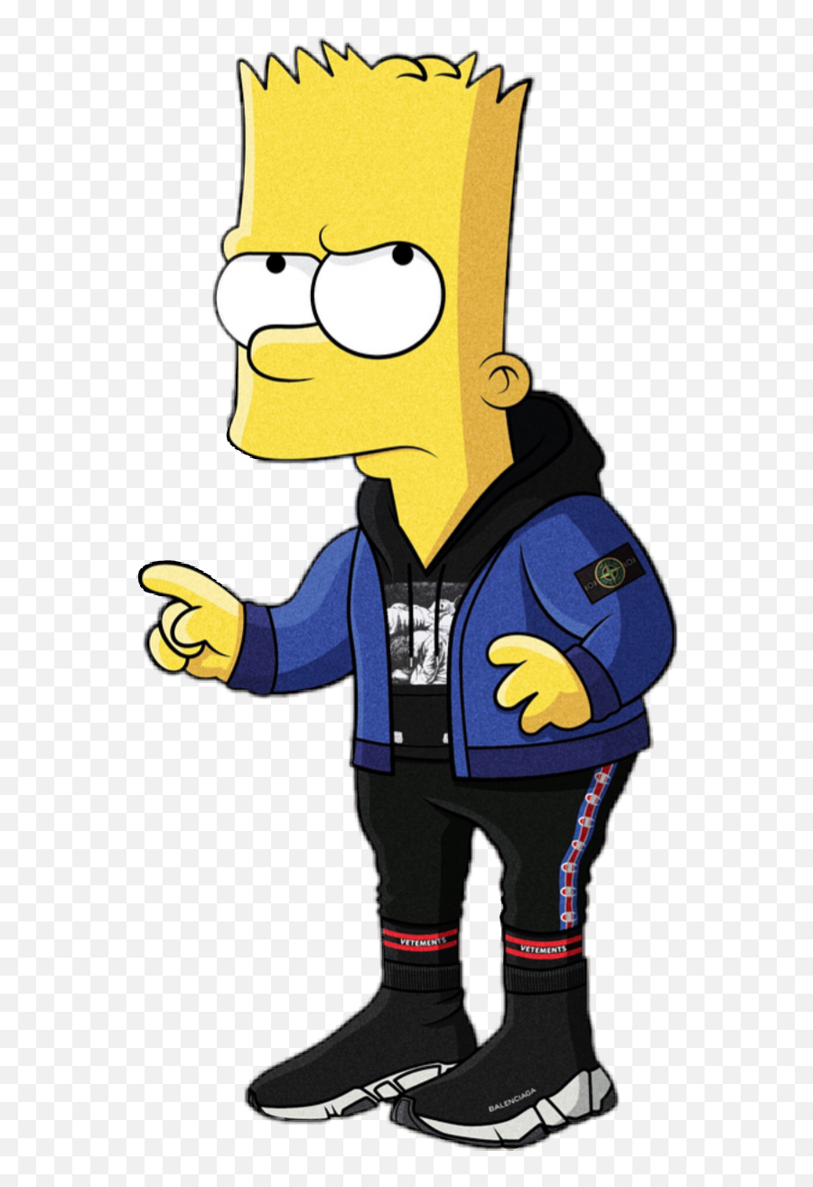 Bart Simpson Simpsons Yeezy Hoodie - Supreme Hypebeast Bart Simpson Png,Balenciaga Png