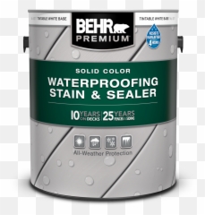 Solid Color Waterproofing Wood Stain U0026 Sealer Behr Premium - Behr Premium Plus Ultra Png,Stain Png