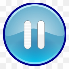 Glossy Blue Circle Button Png Clip Art