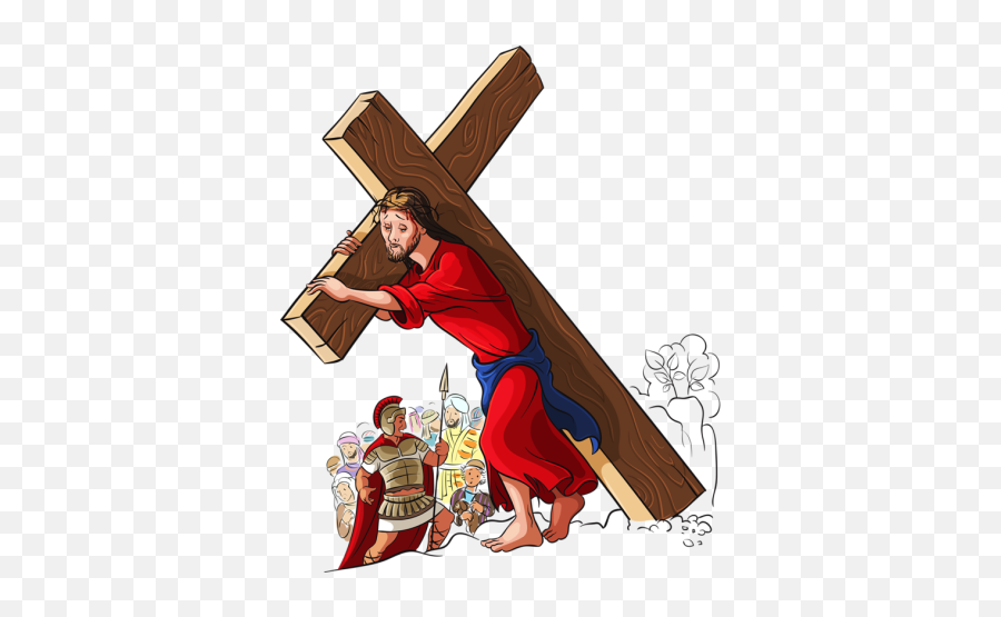 Art Png And Vectors For Free Download - Dlpngcom Jesus Carrying Cross Png,Jesus On The Cross Png