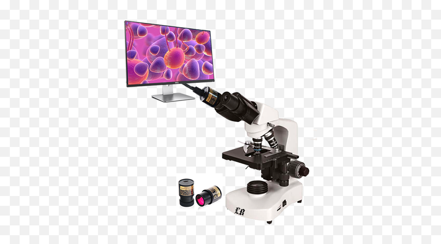 Lb - 229 Compound Lcd Digital Biological Microscope Labomed My Scope Png,Microscope Png