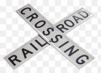 Railroad Crossing Sign Warning - Road Railroad Crossing Signs Png,Railroad Png