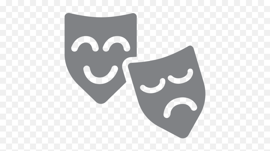 Theater Masks Flat Icon - Transparent Png U0026 Svg Vector File Mascaras De Teatro Transparente Png,Theater Mask Png