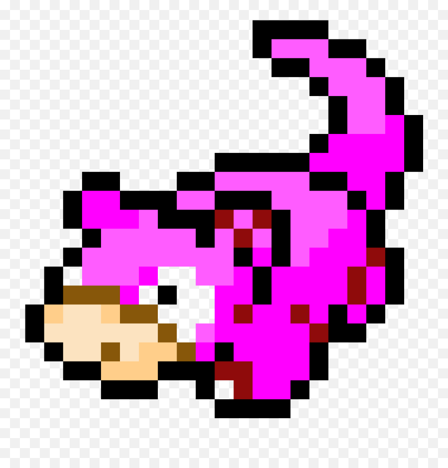 Pixilart - Slowpoke By Fluffe Candy Corn Pixel Art Minecraft Png,Slowpoke Png