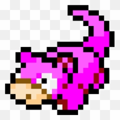 Pixilart - Slowpoke By Fluffe Candy Corn Pixel Art Minecraft Png,Slowpoke Png