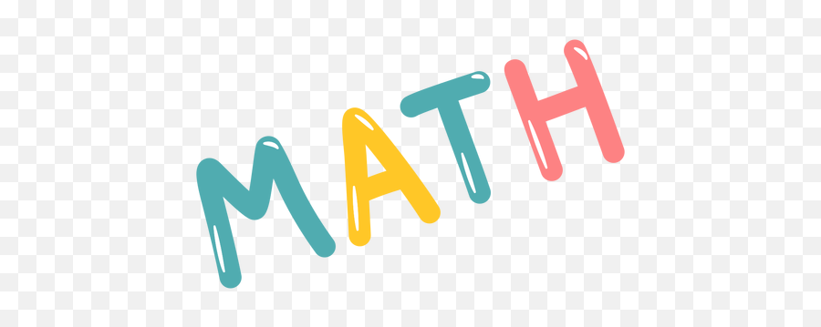 Colored Math Lettering - Transparent Png U0026 Svg Vector File Vertical,Math Equation Png