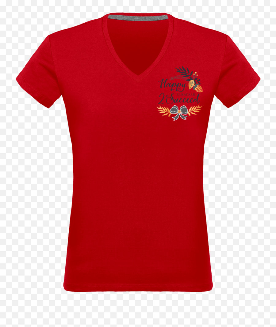 T - Shirt Col V Femme 180 Gr Red Plexus Elisa Card T Shirt Png,Plexus Png