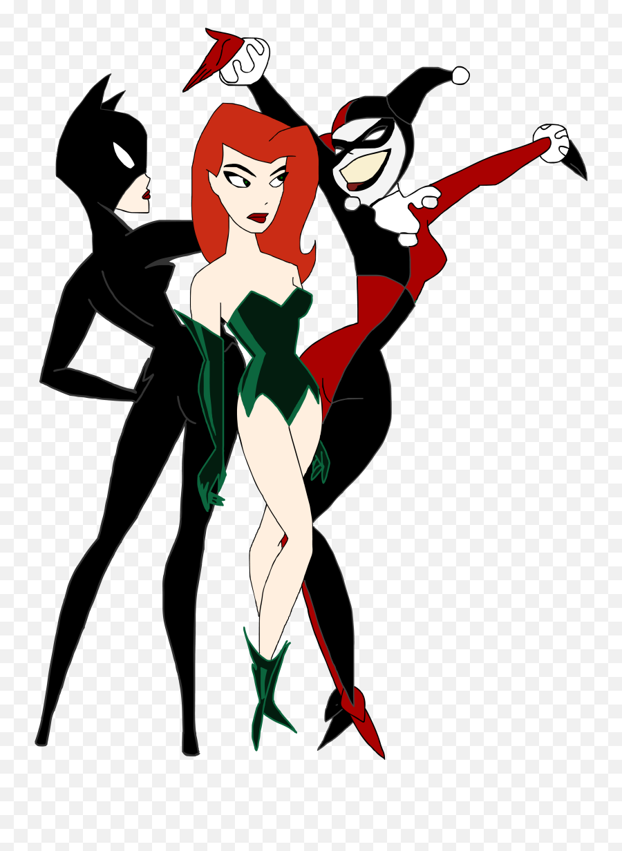 Gotham Girls By Kim Possible D Aage - Harley Quinn And Poison Ivy Batman And Harley Quinn Png,Kim Possible Png