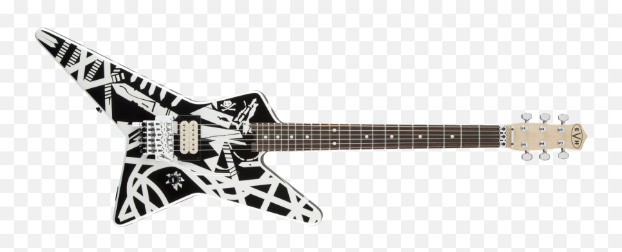 Evh Striped Series Star Guitar Png - Evh Striped Series Star,Van Halen Logo Png