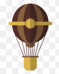 Air Balloon Rope String Flat - Hot png