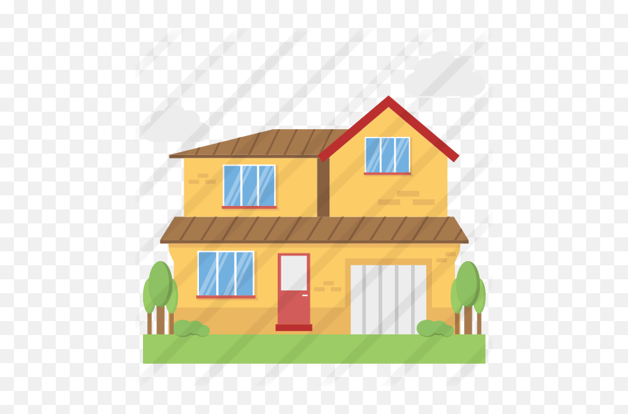 New House - Free Buildings Icons Dibujo Una Casa Nueva Png,Log Cabin Icon