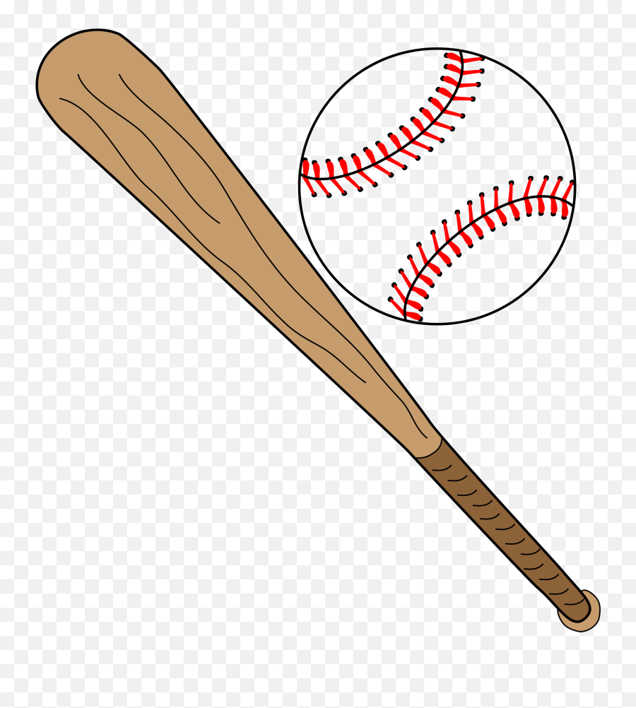 Clipart Sports Rounders - Transparent Background Softball Bat Clipart Png,Baseball Ball Png