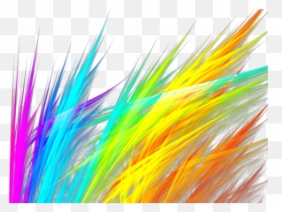 Download Rainbow Grass Fractal By Debzb - Rainbow Grass Png,Fractal Png