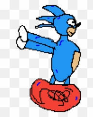 Pixilart - Sanic Mania Running Sprite By Sonicpixel1233 Clip Art Png,Sanic Png