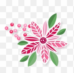 Poinsettia Svg Cuts Scrapbook Cut File Cute Clipart Files - Decorative Png,Poinsettia Icon Png
