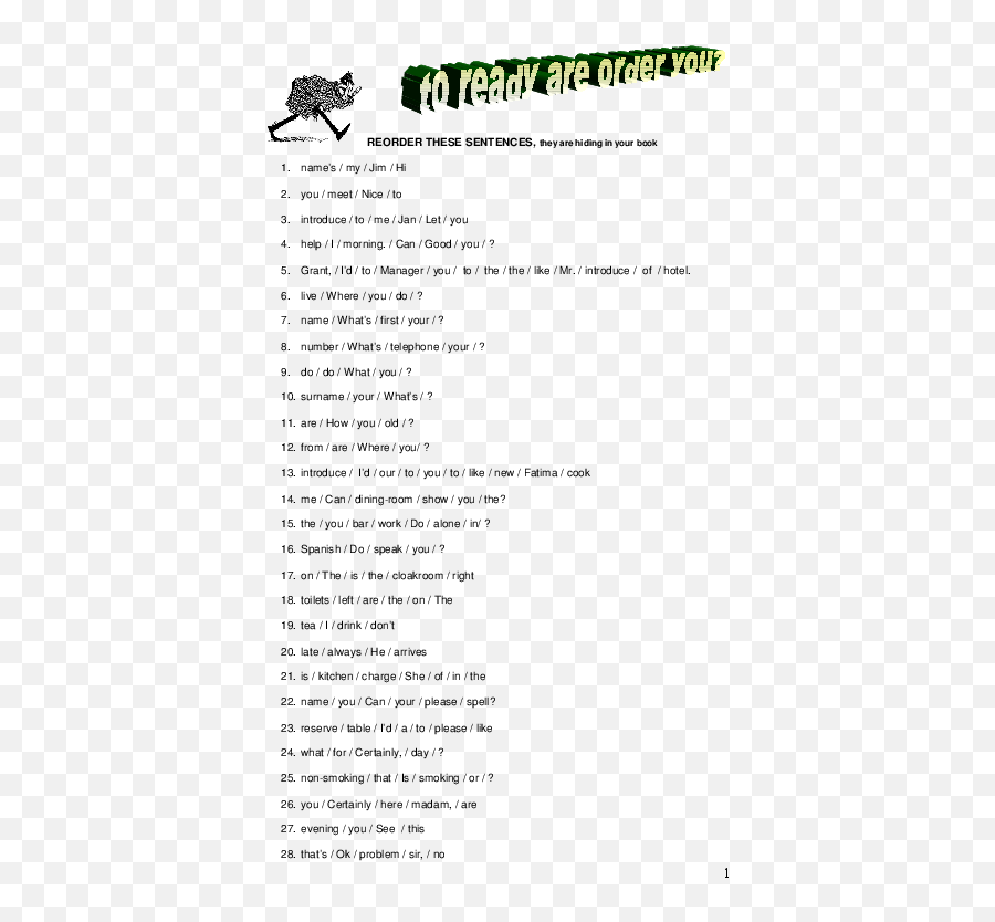 Pdf Reorder These Sentences They Are Hiding In Your Book - They Sentences Png,Reorder Icon