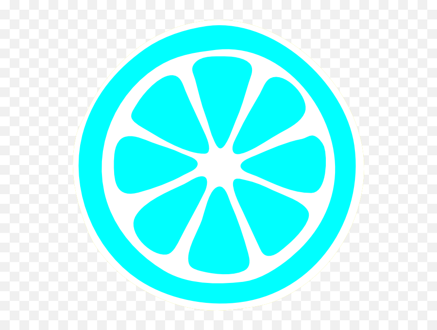 Lemon Slice Blue Clip Art - Vector Clip Art Lemon Slice Drawing Easy Png,Lime Wedge Icon