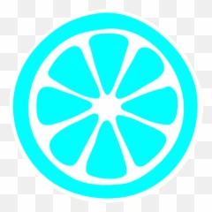 Lemon Slice Blue Clip Art - Vector Clip Art Lemon Slice Drawing Easy Png,Lime Wedge Icon